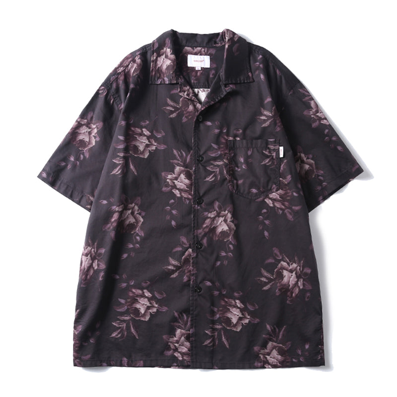 HAWAII ALOHA「섀도 로즈」알로하 셔츠