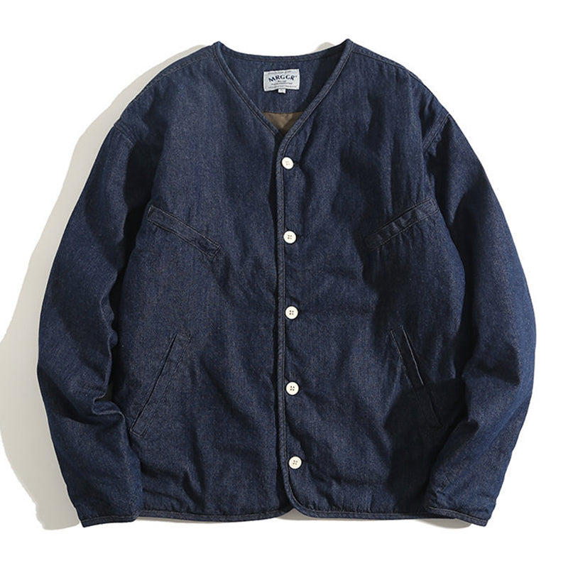 Lining quilted liner denim jacket