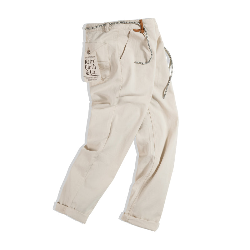 Natural cotton pants