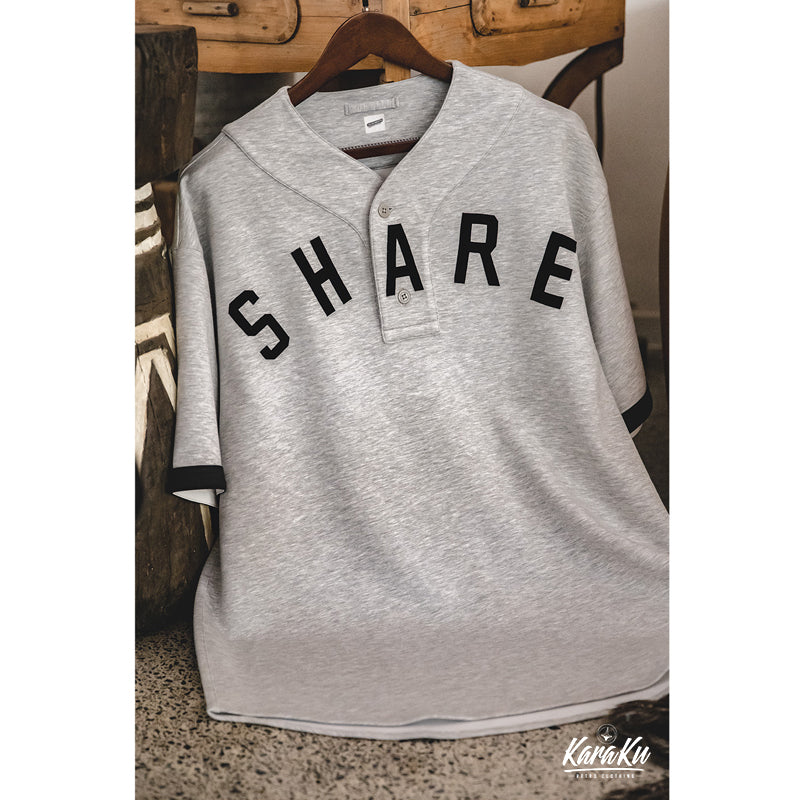 KARAKU ヘビーウェイト　ベースボールカラーエアーレイヤーTee グレーXL 330g Heavyweight Baseball Color Air Layer Tee – Karaku KR