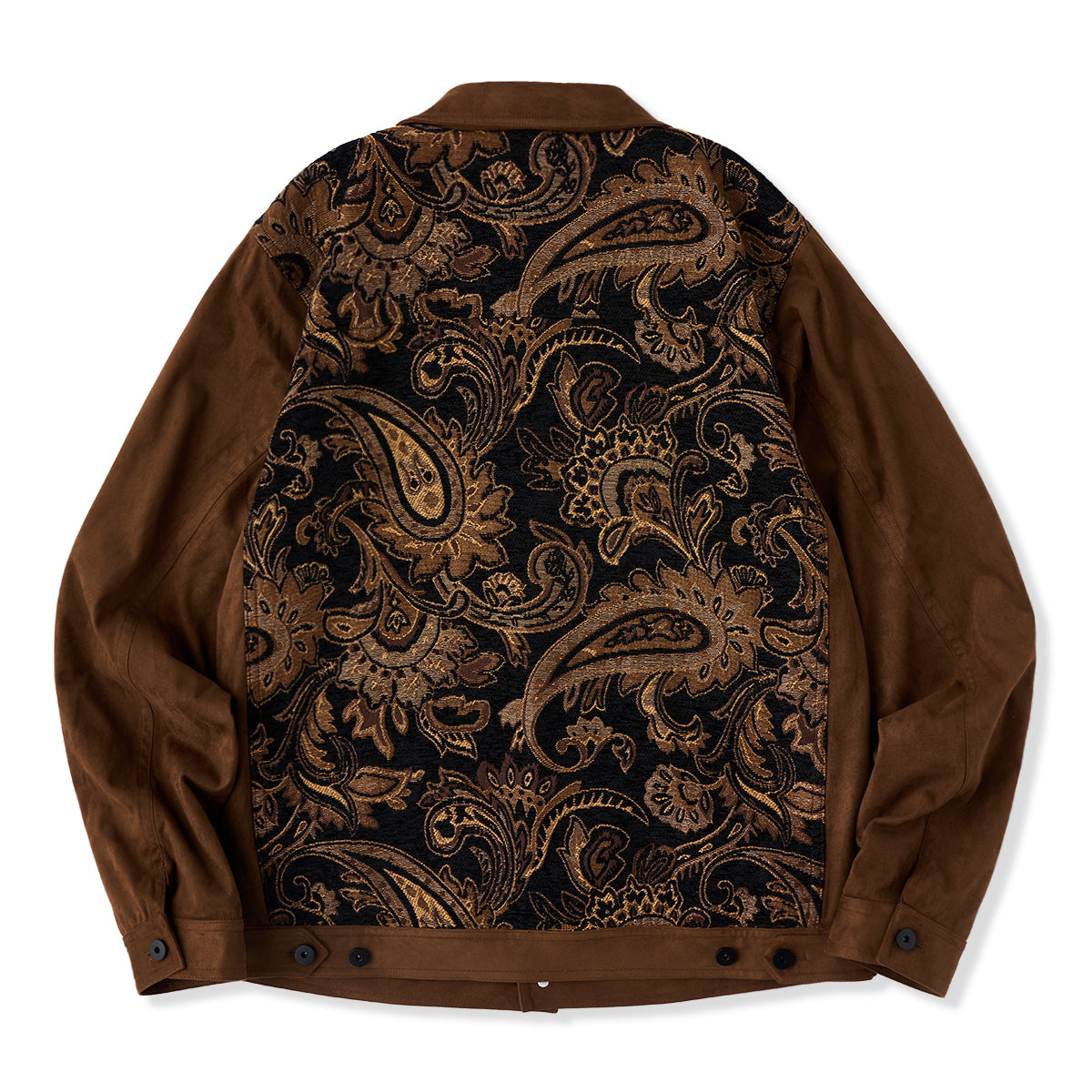 ジャケット・アウター PAISLEY PATTERN JACQUARD COAT Paisley jacquard chenille & suede western jacket – Karaku KR