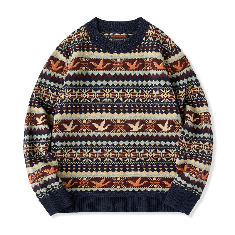 Woolhonbang Fair Isle Self-Adhesive Knit Sweater