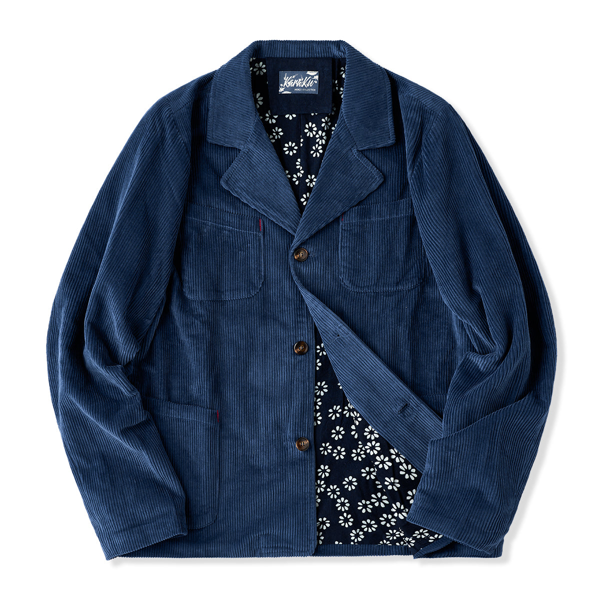 Corduroy aizome vintage french work jacket – Karaku KR