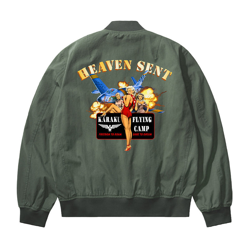 Marilyn Monroe embroidered MA-1 flight jacket
